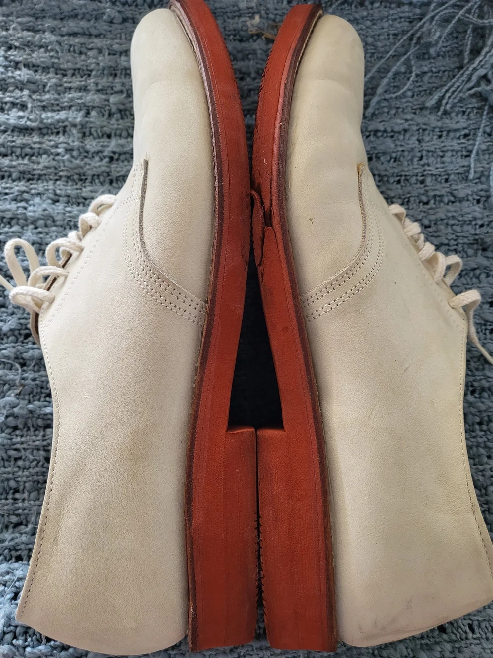 Brooks Brothers Off-White Suede Derby Shoes 11.5 M